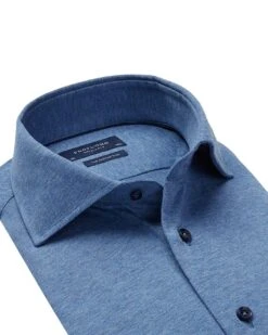 Profuomo Originale Slim Fit Knitted Overhemd LM -Profuomo Mode Winkel 053572 001 2 1