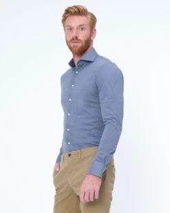 Dutch Dandies Knitted Slim Fit Overhemd LM -Profuomo Mode Winkel 071718 002 3 1