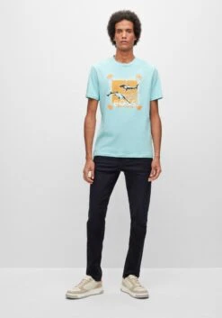 Hugo Boss Casual TeeShark T-shirt KM -Profuomo Mode Winkel 086456 32 2