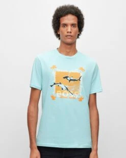 Hugo Boss Casual TeeShark T-shirt KM -Profuomo Mode Winkel 086456 32 3